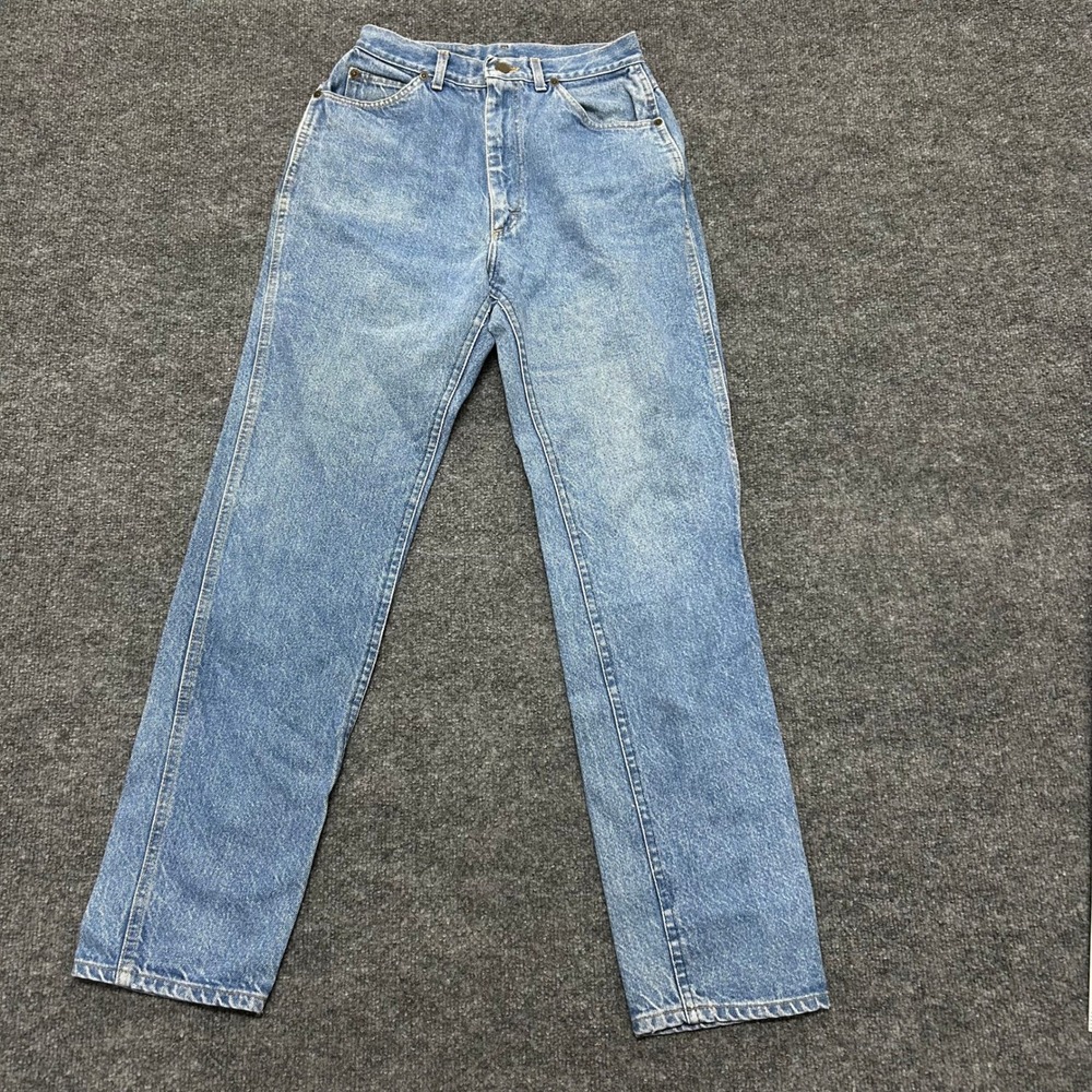 Lee Jeans Womens Size 10 MED Blue High Waisted Straight Leg Vintage Denim USA